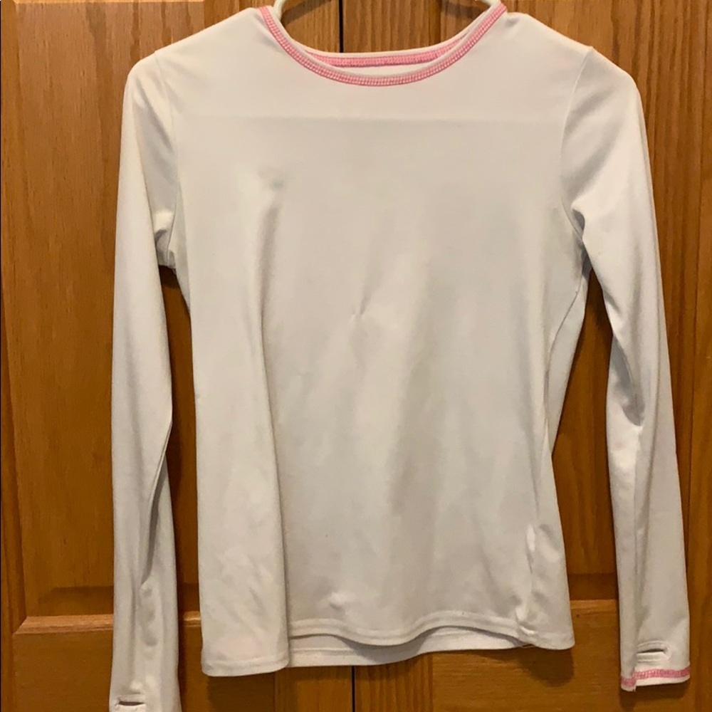 Cuddl Duds kids white long sleeve